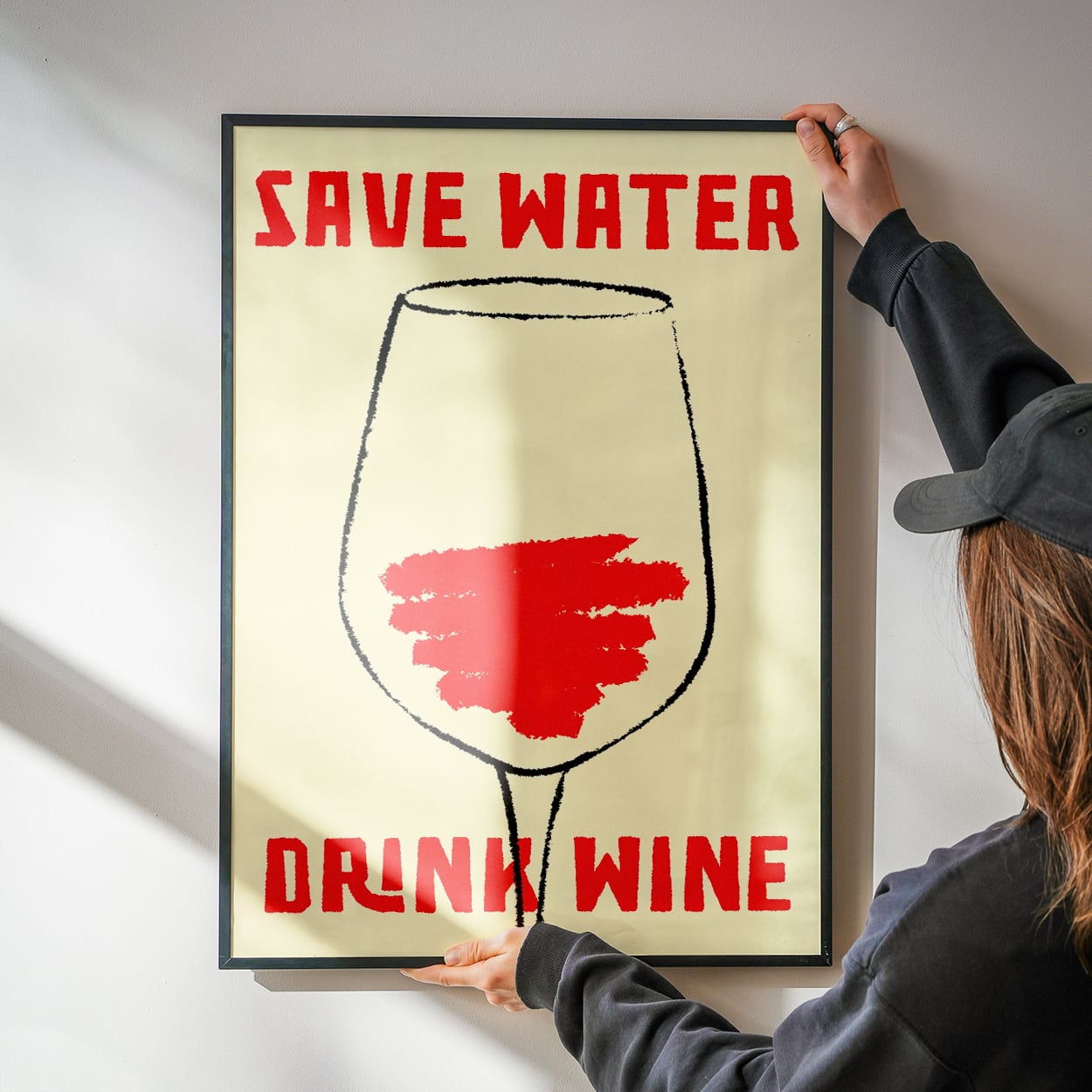 Save Water Drink Wine